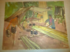 The Cook - Water Color - Vietnam War Art - Viet Cong - Nlf - Huynh Dong - 1966