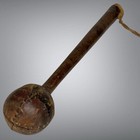 Rare Antique 19thc Civil War Lemon Peel Baseball Bass Drum Stick Mallet Beater