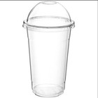 24oz Clear Pet Disposable Cups With Lids