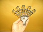 Vintage Cast Iron 5 Flag Holder Bracket Display Mount Early Wwii Era Hardware