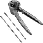 Anwenk Heavy Duty Nutcracker Non-slip Handle Walnut Pecan Nut Cracking Tool Grey