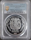 Mexico Silver 5 Pesos Proof Coin 1994 Year Km 575 Lapida Tumba Pcgs Pr70 Top    