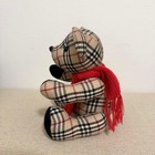 Burberry Check Pattern Teddy Bear Plush Toy No Box Jp