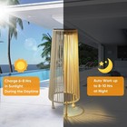 Outdoor Solar Floor Lamp  Upgraded Patio Brighter 2pcs 