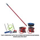 O-cedar Replacement Handle For Dual-action Flip Mop  3 Piece Handle  Red Wood 