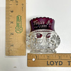 Antique 1893 Worlds Fair Chicago Souvenir Ruby Red Flash Glass Tumbler