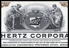 The Hertz Corporation - Specimen Stock Certificate For Training Bank Employees