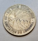 1912-h Nicaragua 50 Centavos Silver Coin - Low Mintage -  Rare Coin 