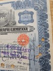 1912 Marconi Wireless Telegraph Company Stock Certificate 5 Shares Cancelled  