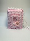 Pink Minky Dot Photo Album -holds 100 4x6 Photos - Handmade
