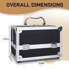 Large Pro Aluminum Makeup Train Case Box Jewelry Cosmetic Organizer W  Mirror