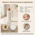 150 Ml 5 Oz Frosted Glass Pump Bottles Empty Refillable Lotion Dispenser With