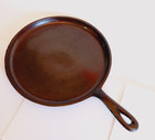 Antique Vintage Cast Iron Skillet Griddle  8