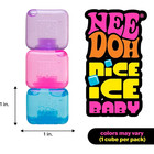 Needoh Nice Ice Baby 4 Pack  Set Of Four Nee Doh Mini Nice Cube Pink Blue Purple