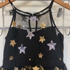 Love  Nickie Lew Girls Black Sequin Star Mesh Tulle Party Dress Size 14