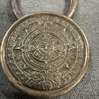 Vintage Taxco Mexico Silver Aztec Calendar Keychain Marked Sterling 825