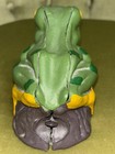 Vintage retro Style Frogs Mechanical Coin Bank Cast Iron Collectible