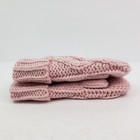 Baby Gap Toddler Girls Size S m Pink Cable Knit Warm Winter Mittens