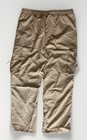 Men s Casual Drawstring Cargo Pants Khaki Sz Xl
