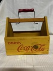 Reproduction Vtg 1940 s Wwii War Wings Coca-cola Wooden Yellow 6-bottle Carrier