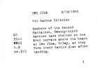 Wwii Iwo Jima 4th Marine Division Postcard 2-19-1945 Battle Plan