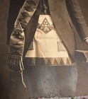 Antique Pro Photo Nc Mason Jf  Crowell Masonic Royal Arch Apron Sash Freemasonry