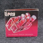 Vtg 80 s Pretty Neat Lippy Cosmetic Make Up Clear Lipstick Acrylic Organizer