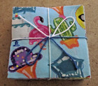 Lot Of  100  5  X 5   Fabric Squares For Quilting crafts   kid Stuff 