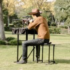 Ironmax Folding Shooting Bench Seat Adjustable Table Gun Rest Height Adjustable