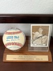 Joe Dimaggio Signed Official A l  Baseball   Card In Display Case  W  Coa