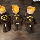 Salvino Bamm Beanos Mlb Home Run Plush Bears Lot 3 Mcgwire  25 Sosa  21 1998