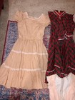 Vintage Square Dance Dress Lot Size M   Size 8 Shoes