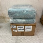 8x10ft Low Pile Area Rug  Machine Washable  Non Slip Abstract Blue Green Gray