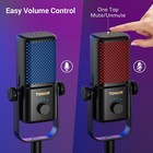 Tonor Gaming Microphone Compatible With Xbox  Rgb Condenser Streaming Mic