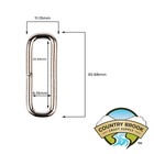 10 - Country Brook Design   1 Inch Rectangle Metal Keeper