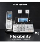 Vtech Ds6151-2 Cordless Phone System 2 Handsets Black silver Dect 6 0