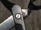 Vintage Wiss Inlaid No 20 Forged Steel 10  Industrial Heavy Duty Scissors Usa