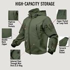 Rothco Tactical Soft Shell Waterproof Jacket Fleece Lined Military Army Hooded