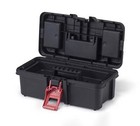 13-inch Tool Box  Plastic Tool And Hardware Storage  Black