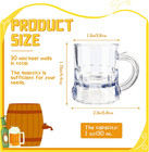 24 Pack 1oz Mini Beer Mugs Shot Glasses With Handles For Drinks Festival Bbq
