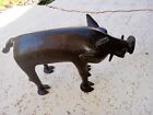 Vintage Benin Bronze Sculpture Of A Wild Boar - This Pig Makes Me Laugh 
