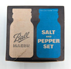 Vintage Ball Mason Jar Salt   Pepper Shakers In Box 1978 Mini Glass Canning Jars