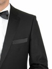 Renoir Slim Fit Black Two Button Tuxedo Jacket W  Satin Lapels   Buttons L48 42w