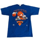 Vintage New York Knicks T-shirt Nba Basketball Tee Qt1027