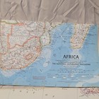 National Geographic Society Africa Map  Washington Dc  September 1960