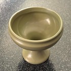 Mccoy Floraline 461 Pedestal Planter Vase Mcm Matte Olive Sage Green Usa Vtg
