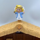 Fisher Price Little People Nativity Set Christmas Manger 10 Figures 2002 Works 