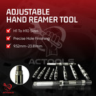 Adjustable Hand Reamer 10 Pcs  Set H1 To H10  Sizes   15 16-1-1 16  Usa  Actools