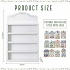 Vintage Spice Village Wooden Rack 22 X 17 X 4 Inches With 4 Shelves And Drawe   