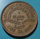 Springfield Ma Masonic Building 1892 Cornerstone Coin